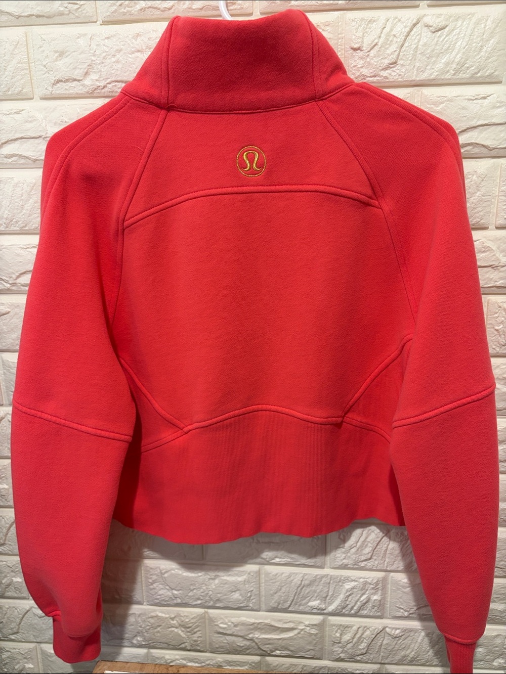 lululemon athletica coral Cropped Half-Zip Fleece Pullover - Picture 3 of 4